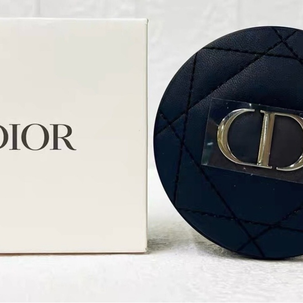 New in Box Dior Black Quilted Compact Case